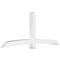 Ekena Millwork Bellingham Architectural Grade PVC Gable Bracket, 108"W x 45"H x 6"D x 6"F, 10/12 Pitch GBP108X45X0606BEL00 - alternate 1
